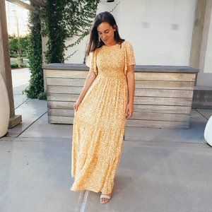 Sunflower Maxi Dress Large